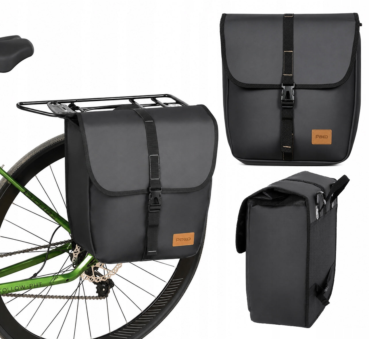 20L BICYCLE BAG – WATERPROOF LUGGAGE BAG WITH PAKKO BUCKLE (ZR110)