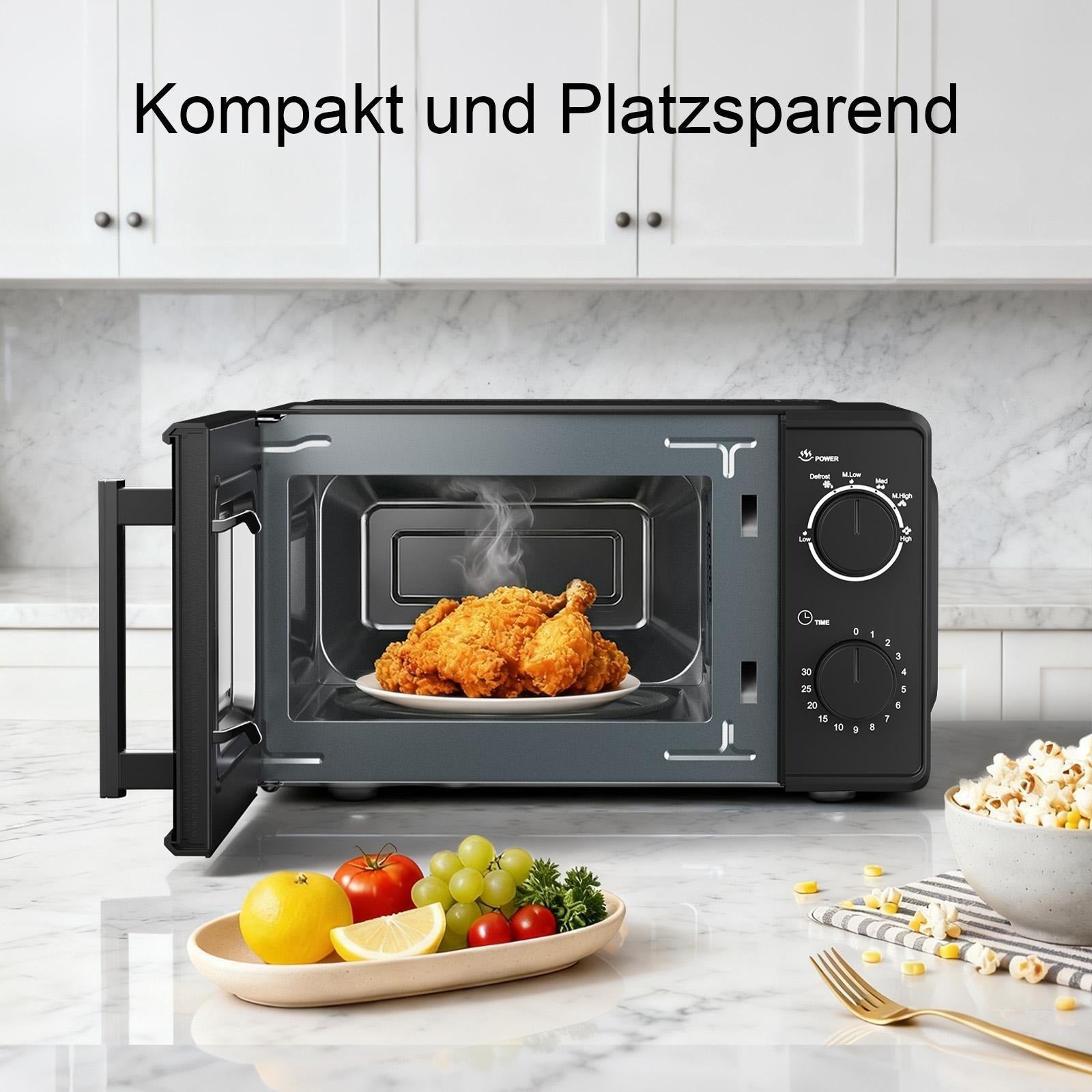 20L Compact Microwave – 360° Even Heating, Auto Defrost, One-Touch Start Brand ABC