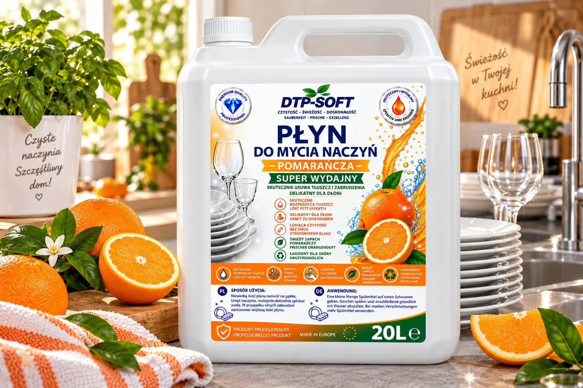 20L DISHWASHING LIQUID ORANGE - MODERN FORMULA 20 LITERS PREMIUM Packaging status original