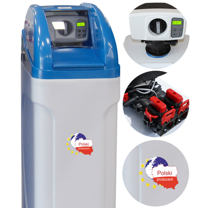 20L water softener, salt, test, body, cartridges, PL menu, by-pass, mixing. Manufacturer code BNT 20