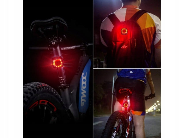20LM REAR LED BICYCLE LIGHT, USB, 5 MODES, IP65 WATERPROOF Brand no brand