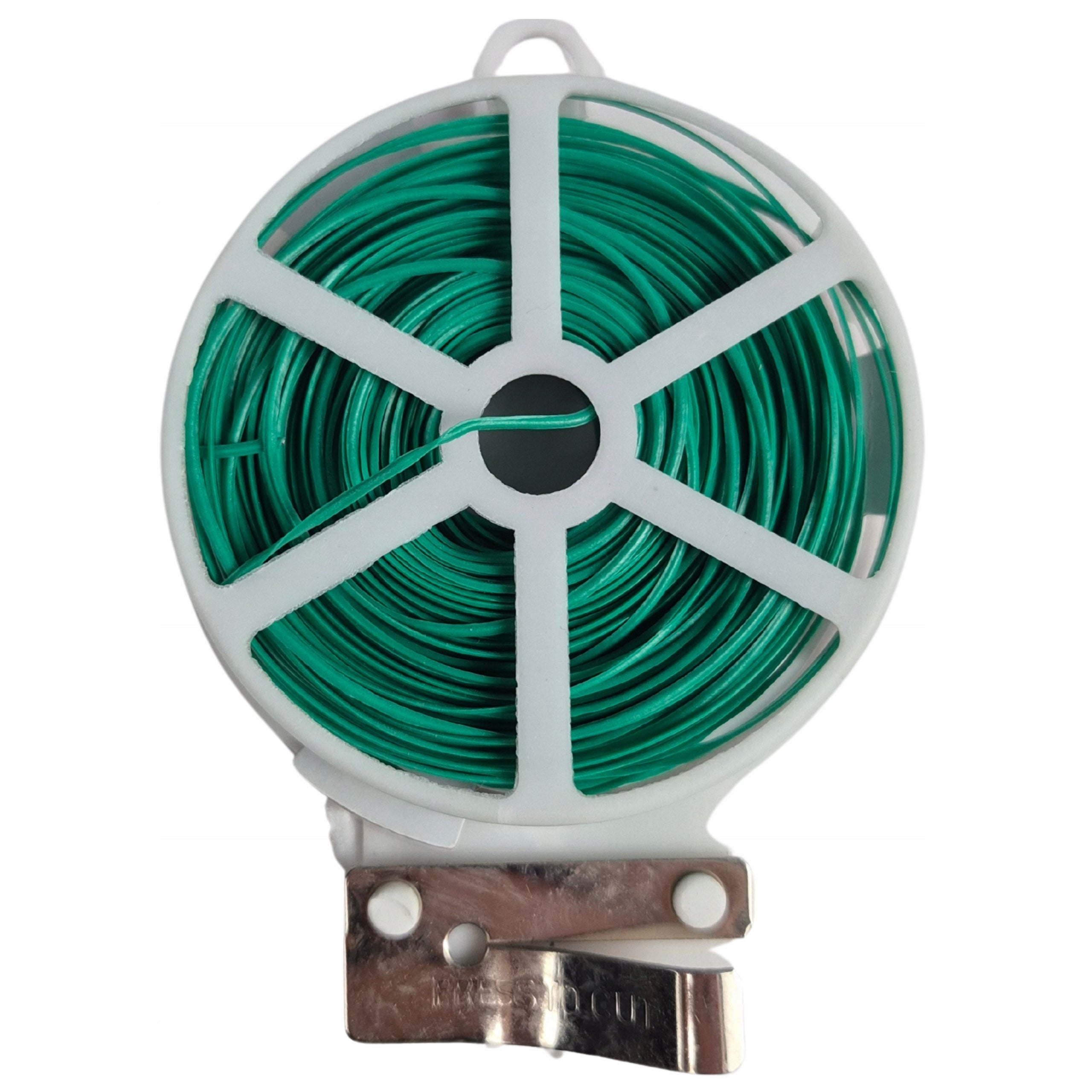 20M GARDEN WIRE FOR LIGATING FLOWER TOMATO PLANTS WITH CLIPPER Manufacturer code Metalowy drut sznurek do wiązania podwiązania