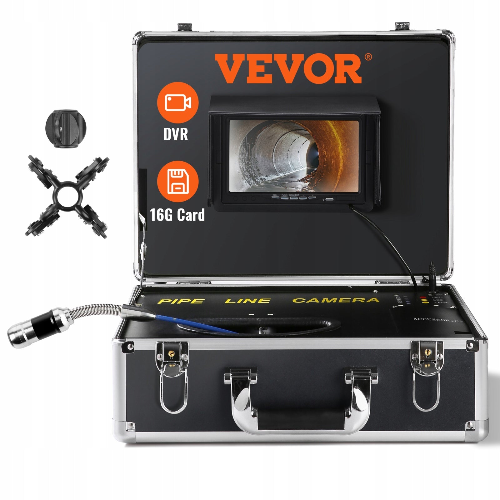 20M Pipe Inspection Camera With Adjustable LED For Sewer Pipes