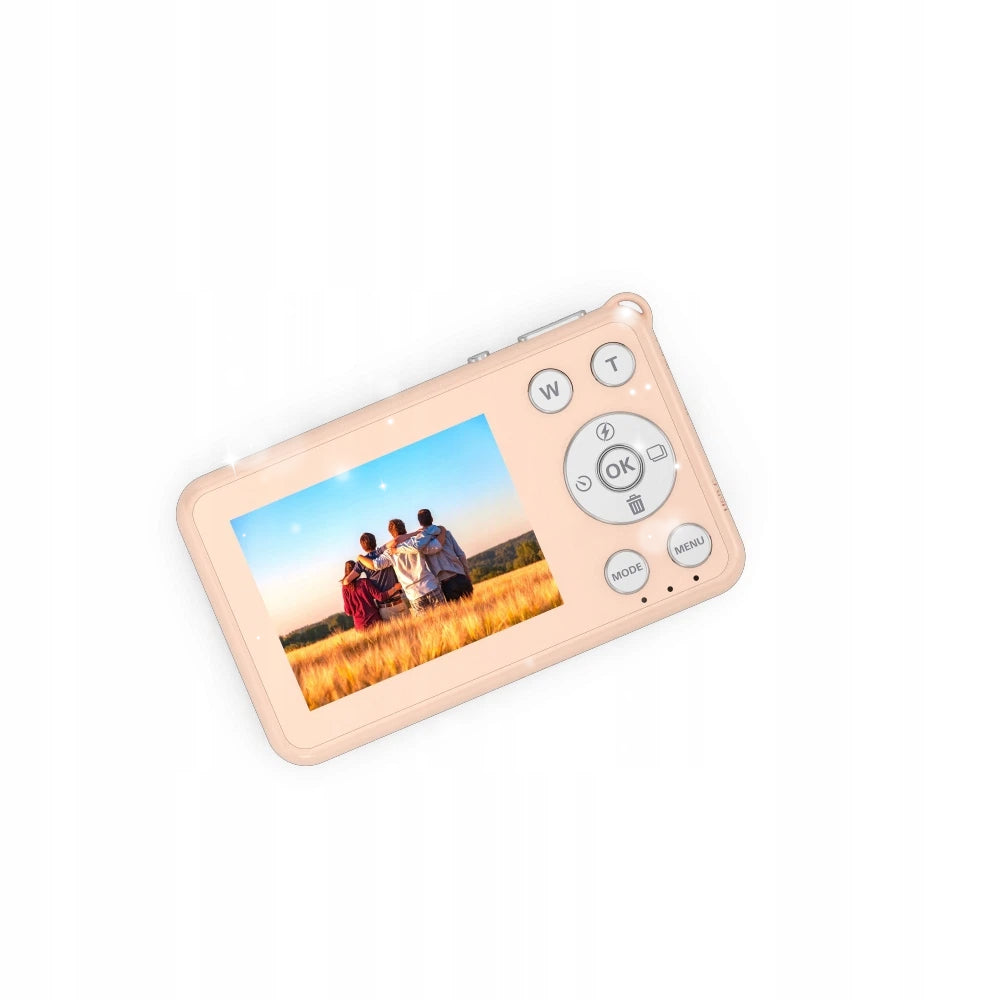 20MP 1080P HD DIGITAL CAMERA, PINK 8GB TO 128GB EXTENSION