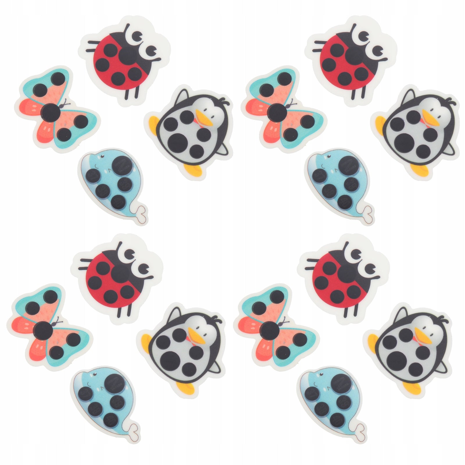 20PCS KIDS FOREHEAD THERMOMETER STICKERS CARTOON