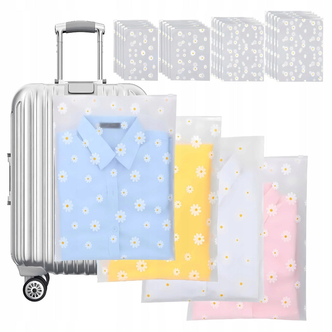 20PCS TRAVEL CLEAR CLOTHES BAGS FOR SUITCASE ORGANIZERS