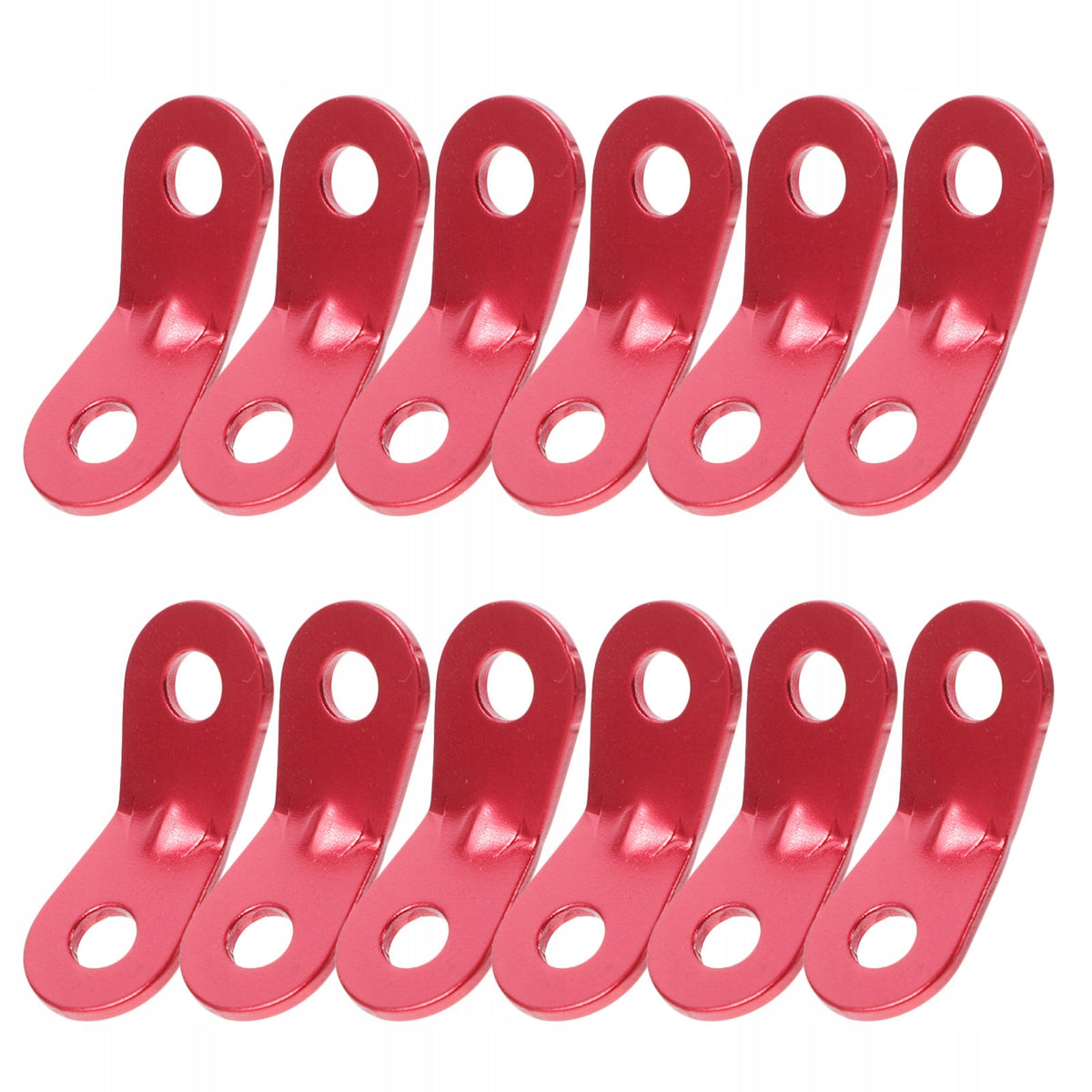 20Pcs Anti-Slip Red Rope Buckles Tent Cord Tensioners for Camping