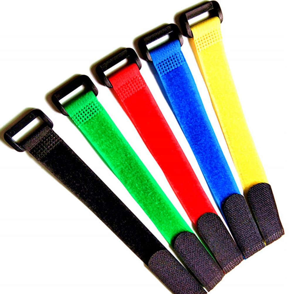 20Pcs Premium Buckled Security Straps Portable Suitcase Organizer Bands Color black