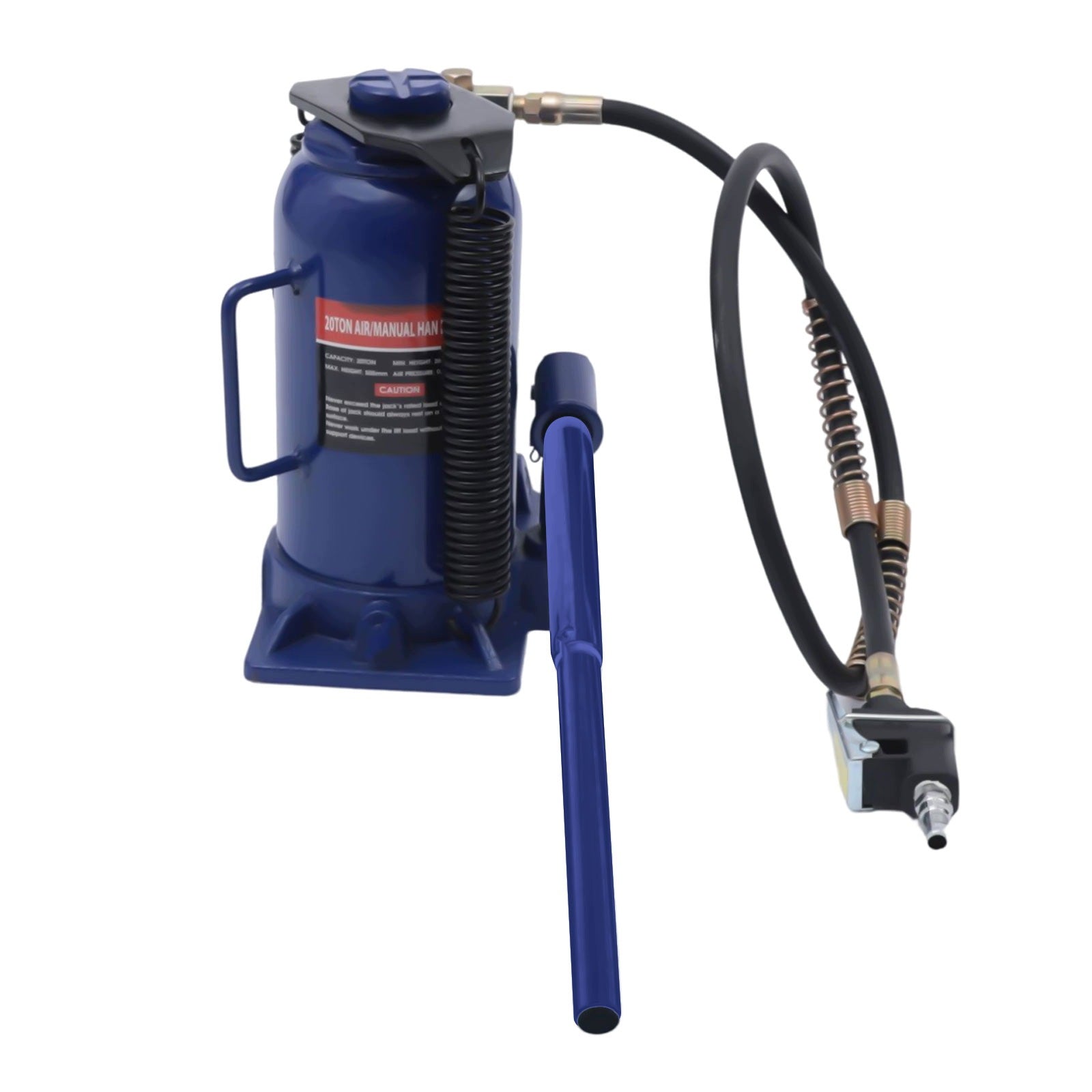 20T PNEUMATIC HYDRAULIC BOTTLE JACK 0.7MPA 17CM LIFT BLUE 44K LBS Brand no brand