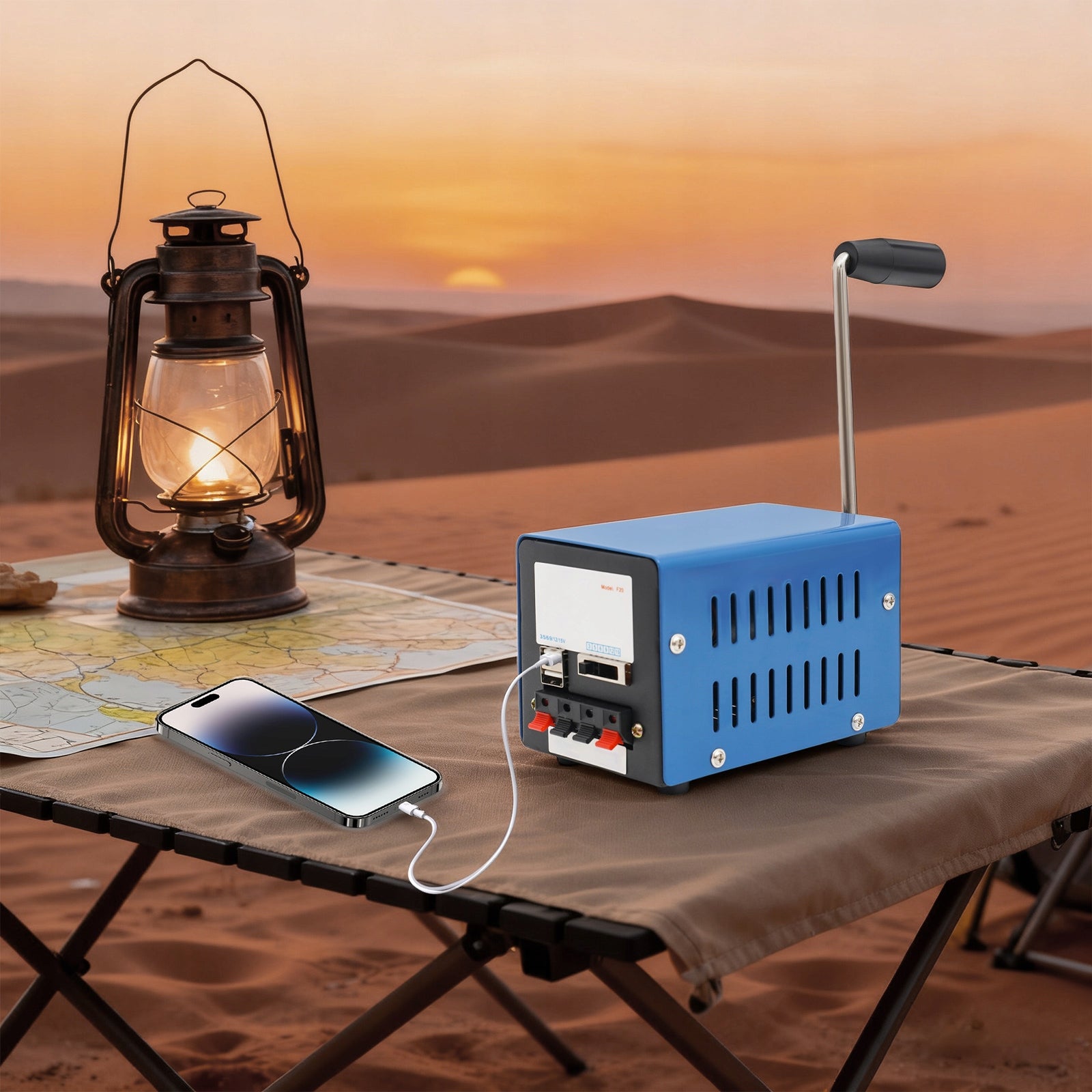 20W HAND CRANK GENERATOR Packaging status original