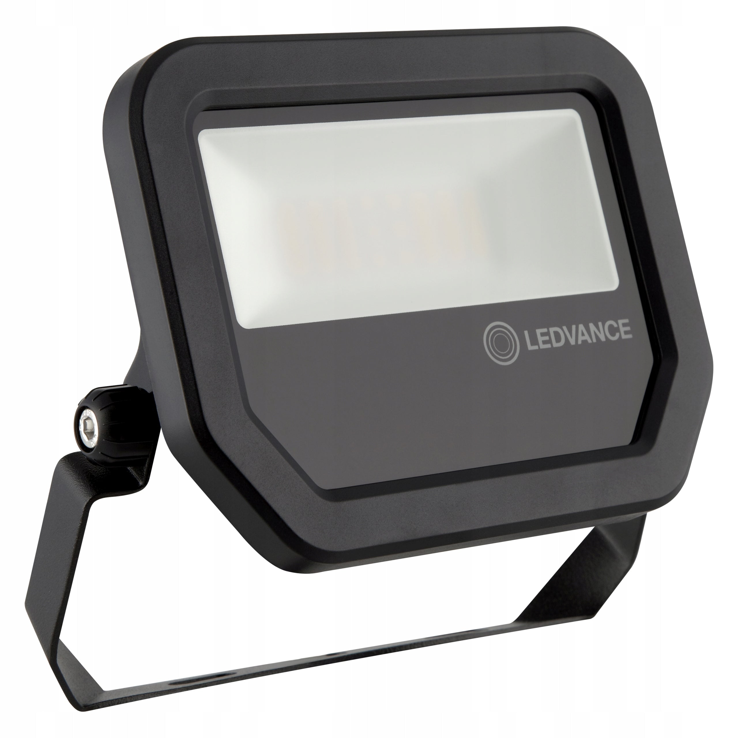 20W LED Flood Light, 4000K, Symmetrical Beam, Black Batteries included no