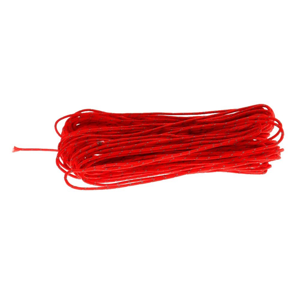 20m Reflective Tent Rope Outdoor Camping Guyline Runners Rope Cord , Red Manufacturer code 02554014451