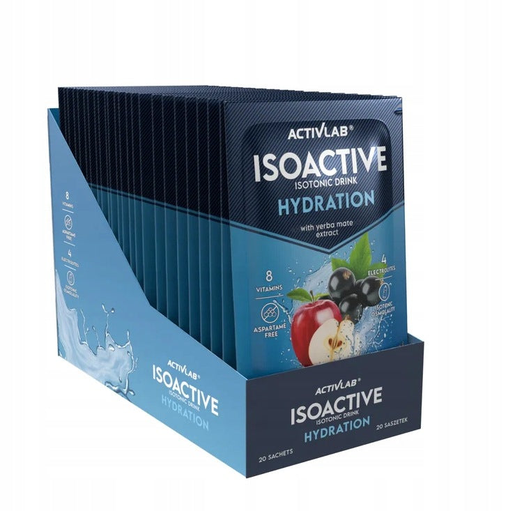20x Activlab Isoactive 31,5 g Blackcurrant with Apple Carbs Isotonic