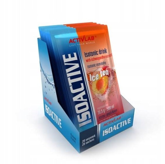 20x Activlab Isoactive 31,5g Ice Tea Peach Carbs Hydration Isotonic