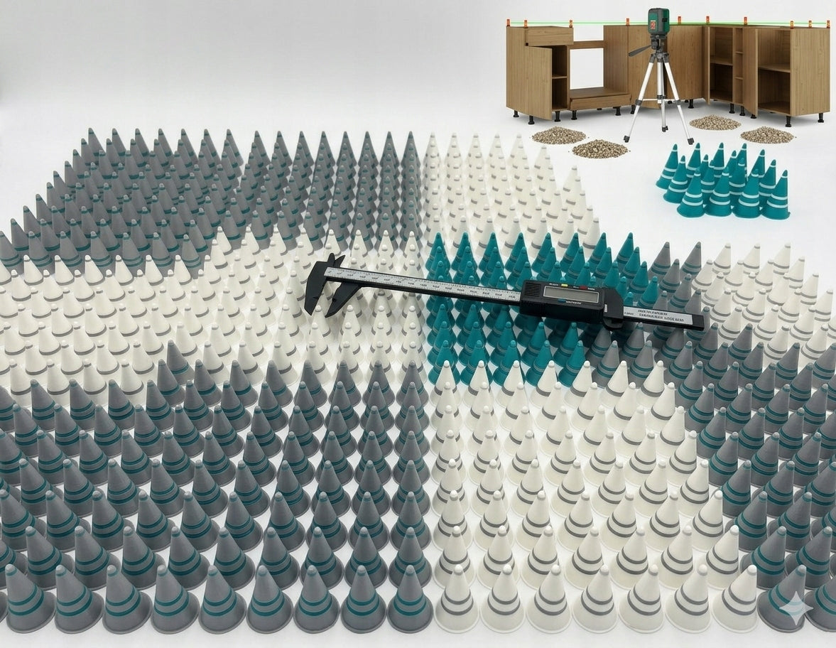20x Furniture Positioning Pawns Mounting Distances for Cabinet Setting Brand no brand