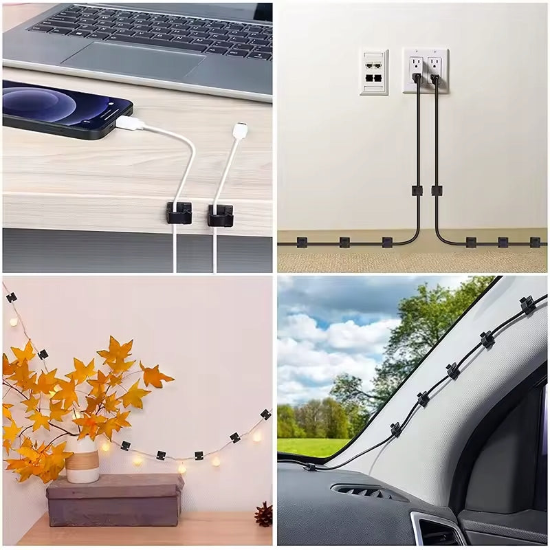20x HOLDER CABLE ORGANIZER SELF ADHESIVE BLACK TAPE 3M Manufacturer code 4MZST0233