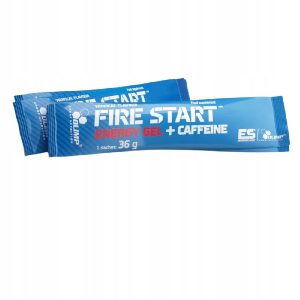 20x OLIMP FIRE START ENERGY GEL + CAFFEINE 36 g CARBOHYDRATE STRENGTH IN GEL Manufacturer code 5901330060342