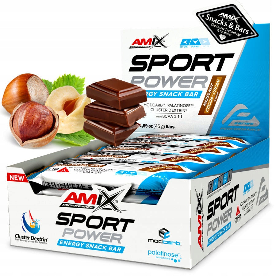 |20x| Sport Power Energy Snack Bar 45g hazelnut cocoa cream Manufacturer code Sport Power