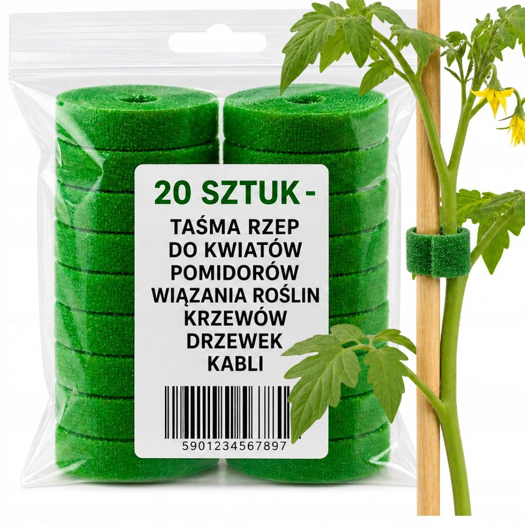 20x VELCRO TAPE FOR TOMATO FLOWERS BINDING PLANT BUSHES TREES CABLES