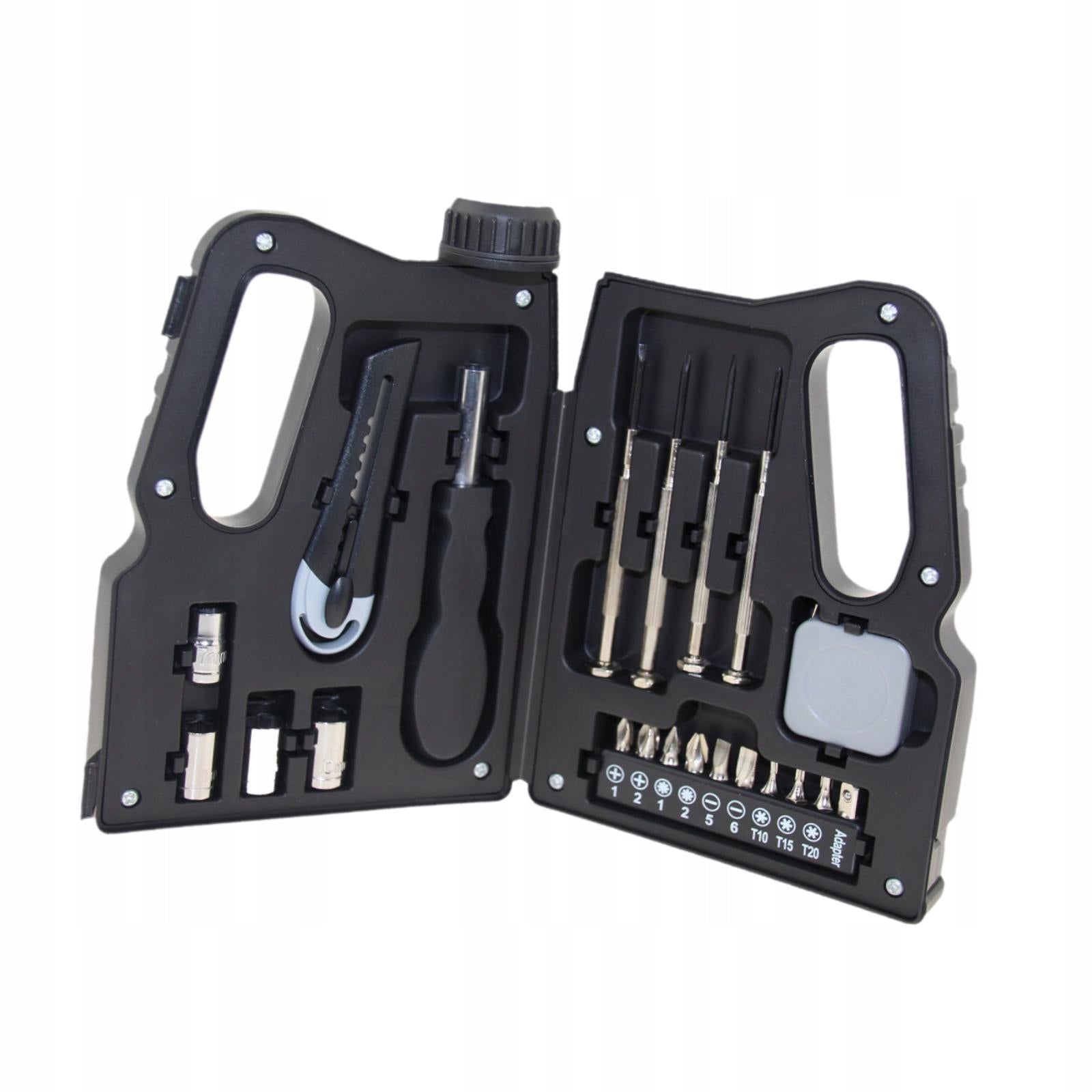 21 Pieces Hardware Tool Set Easy to Carry Practical Oil Pot Shape Packaging status original
