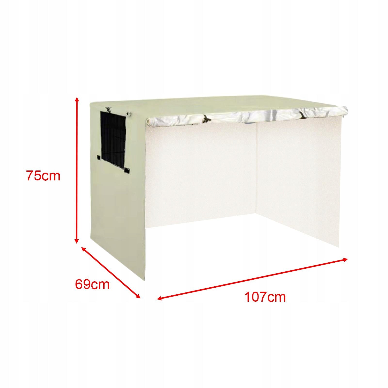 210 Oxford Cloth Pet Kennel Cover Dog Cage Cover Windproof 107cmx69cmx75cm Manufacturer code 09664065489