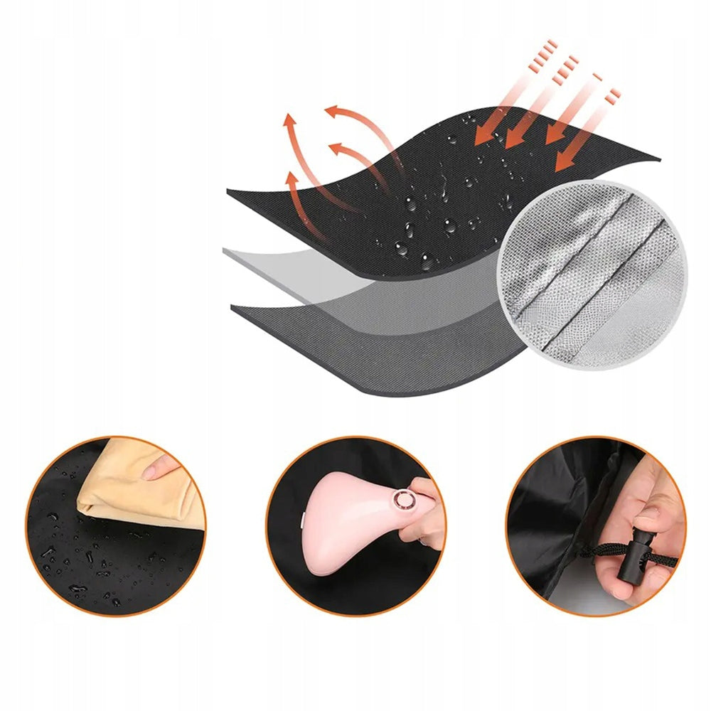 210 x 140 x 80 cm Waterproof Garden Furniture Protective Cover 180 GSM 420D Packaging status original