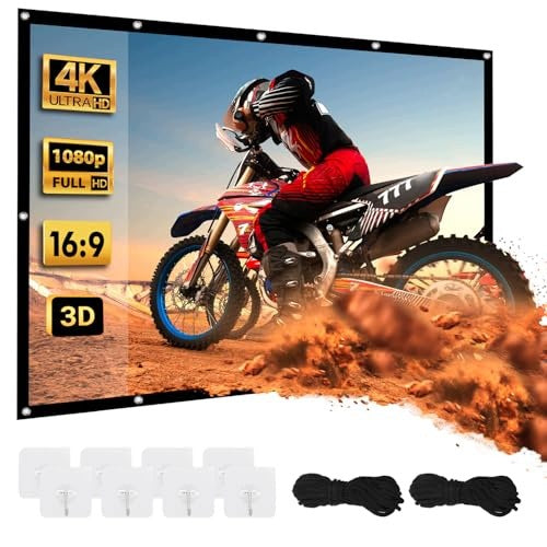 213CM 16:9 FOLDING PROJECTION SCREEN FOR HOME THEATER PRESENTATION Brand no brand