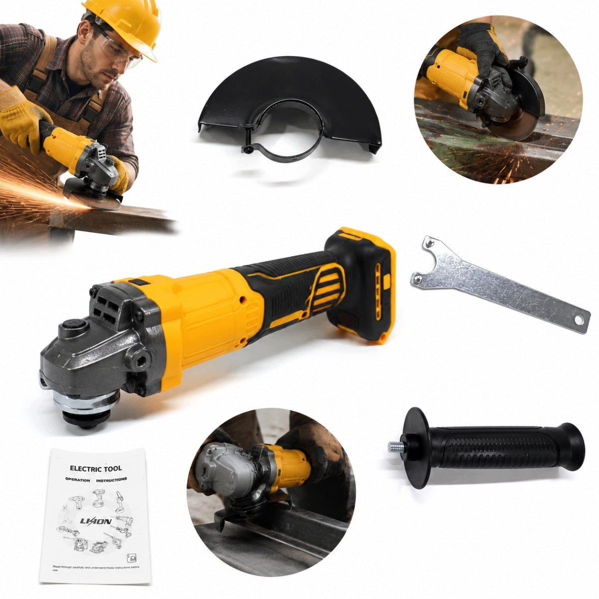 21V 125MM ANGLE GRINDER ELECTRIC STRONG ANGLE GRINDER FOR DEWALT DCB204-2