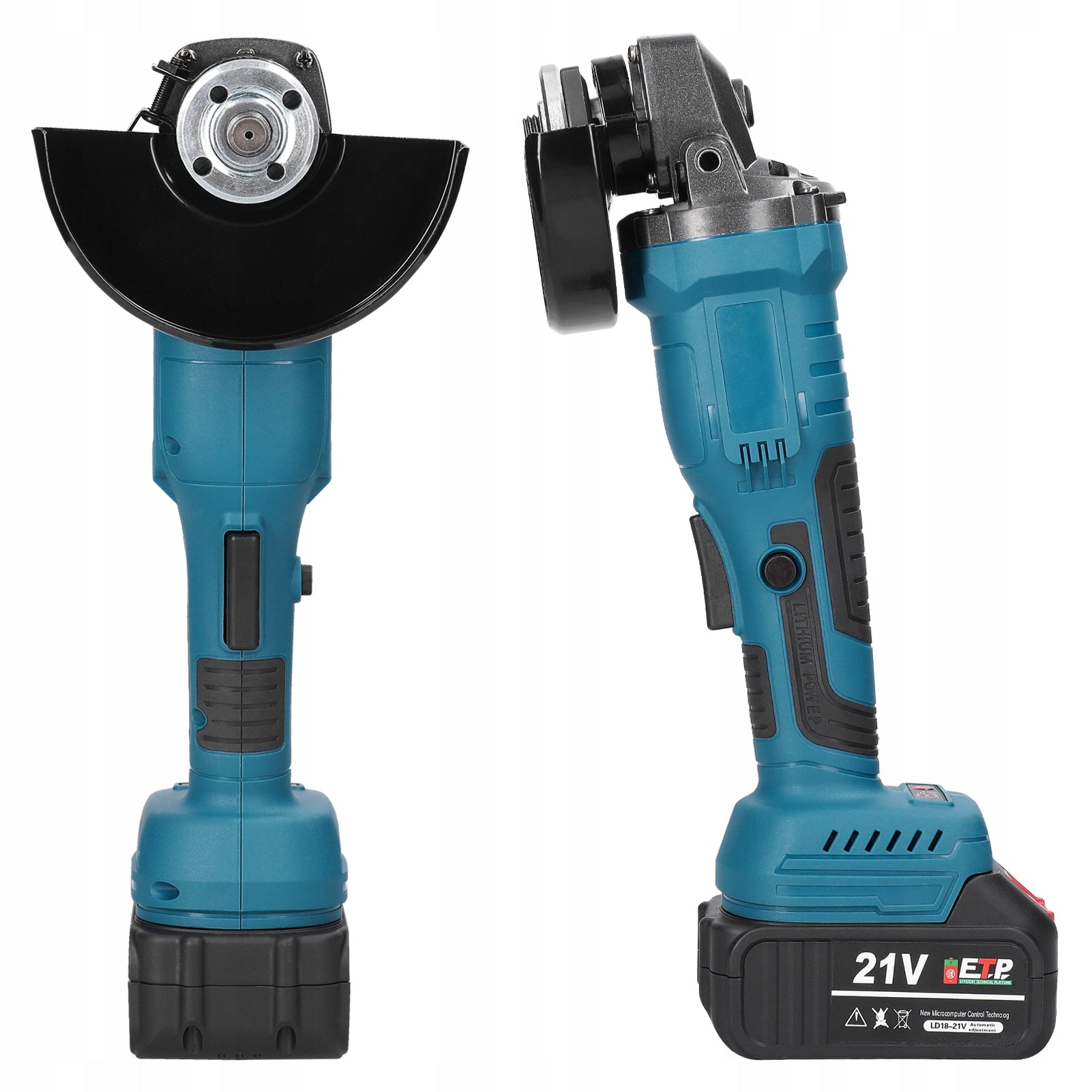 21V 125mm M14 Angle Grinder Brushless 2x Battery Manufacturer code 750749894186