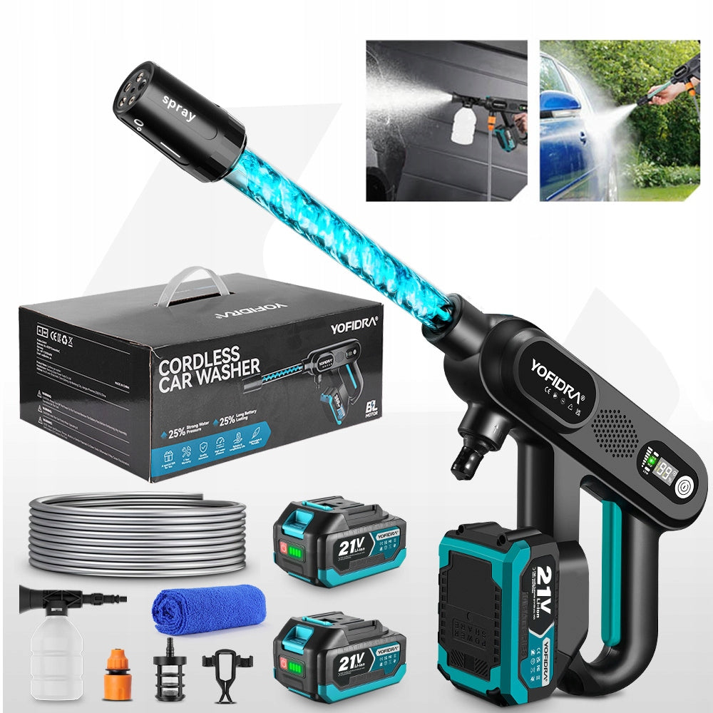 21V 2AKU CORDLESS GARDEN PRESSURE WASHER SET