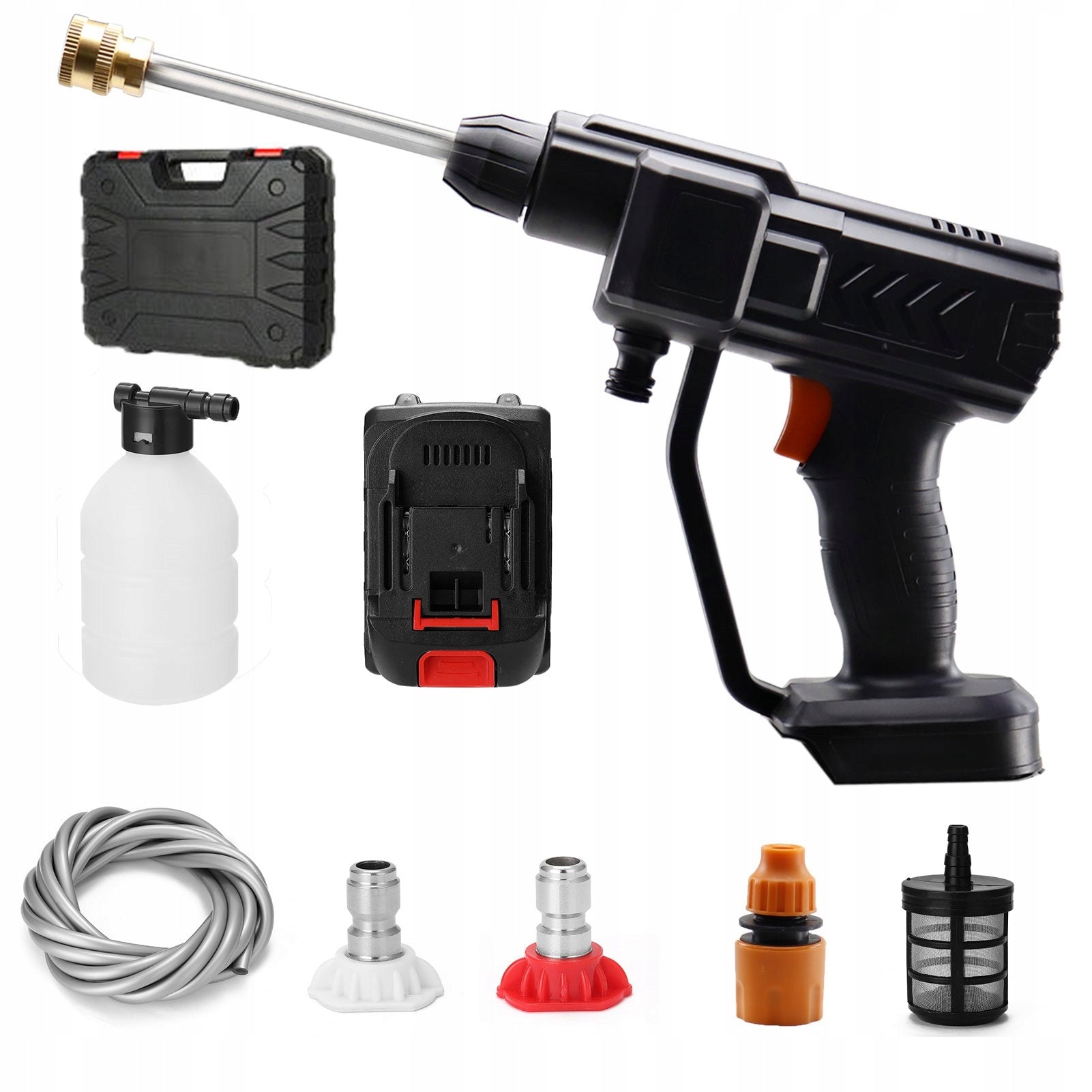 21V 3Ah Cordless BATTERY PRESSURE WASHER for Car + Case EAN (GTIN) 0610446390155