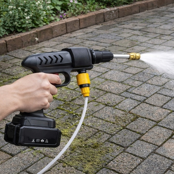 21V CORDLESS GARDEN PRESSURE WASHER FOR CAR CUBE WINDOW CLEANING Packaging status original