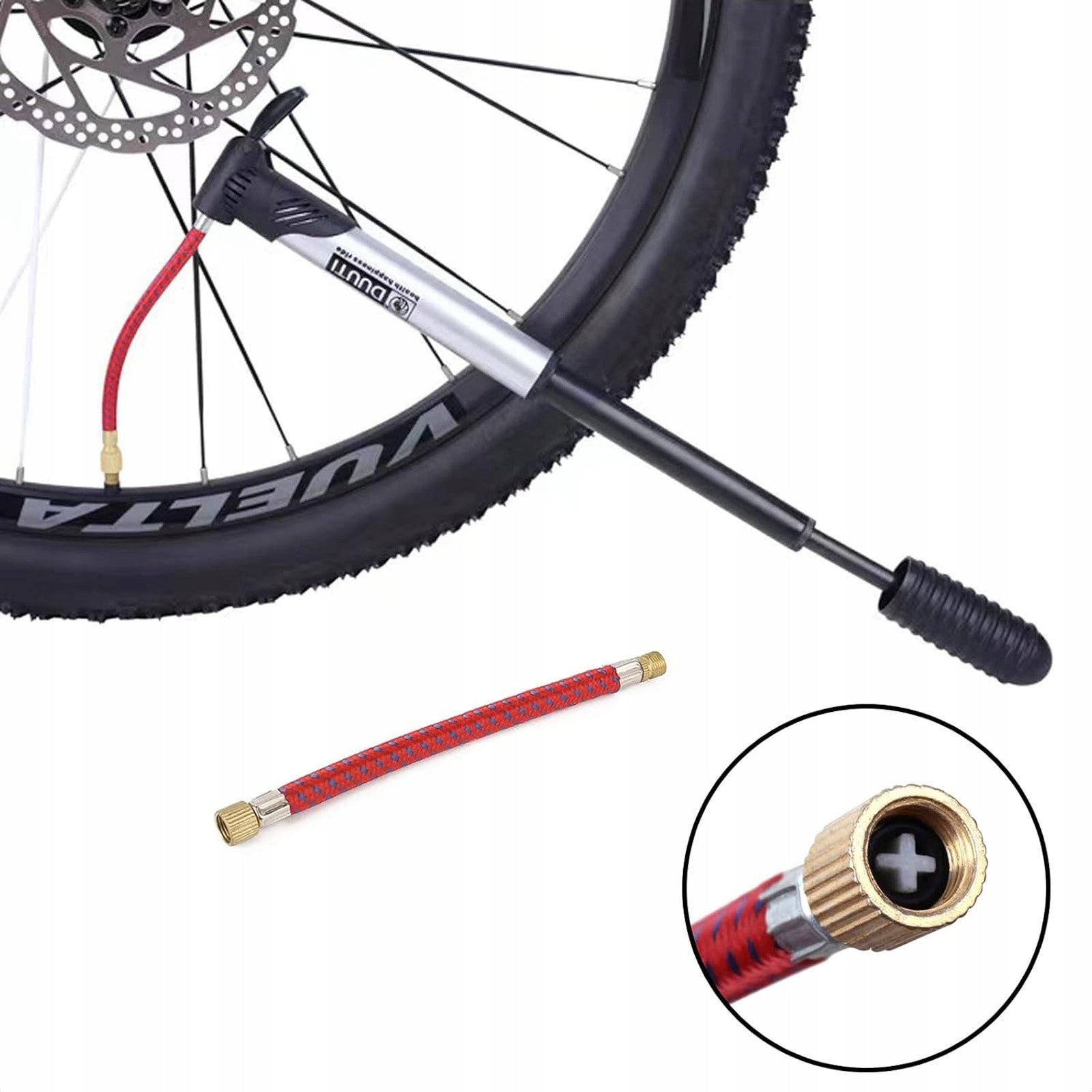 21pcs Bicycle Tire Valve Adapter Set for Pumping Weight 50 g