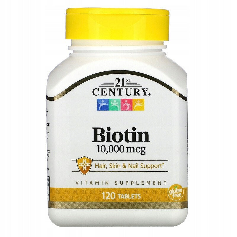 21st Century Biotin 10.000 MAX biotin 120 tabs for Beautiful Hair and Nails