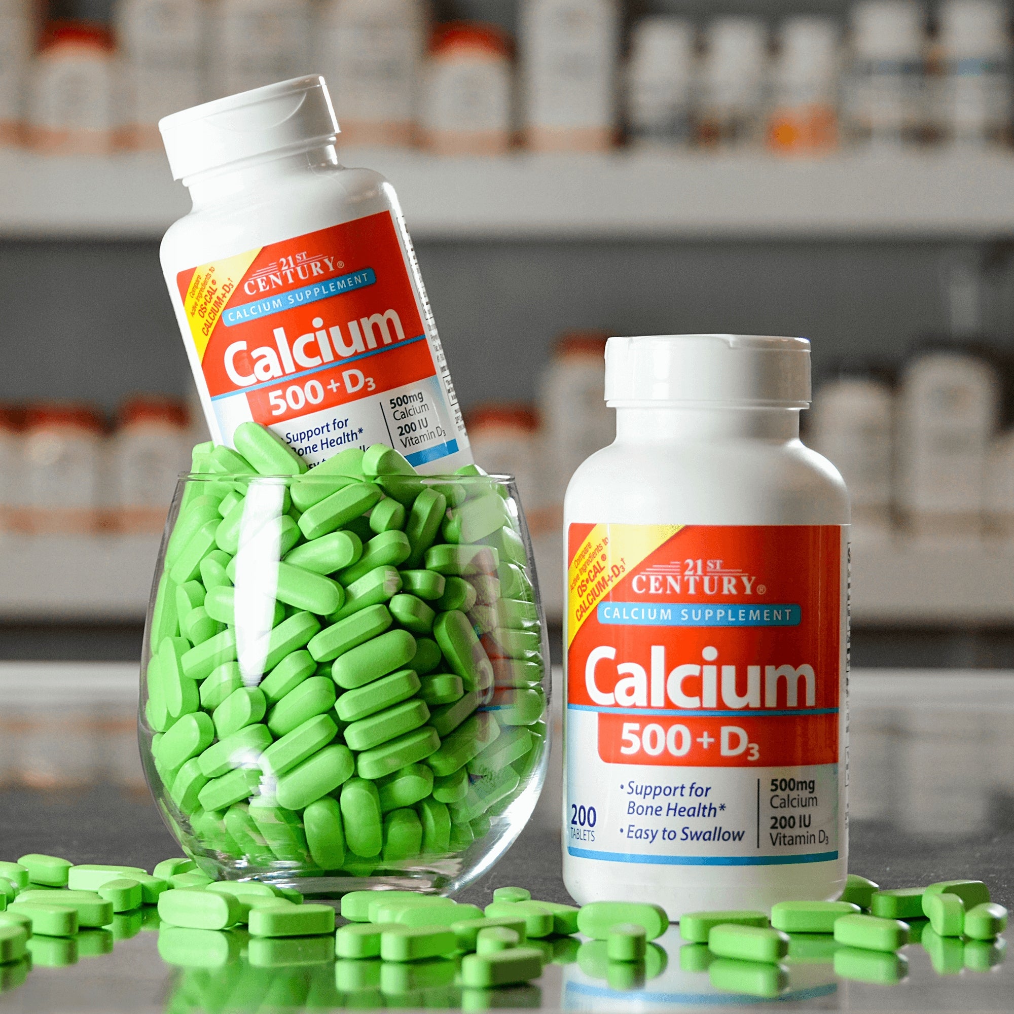 21st Century Calcium 500 + D3 - Calcium + D3 90 tablets Expiration date at least 1 year from the date of purchase