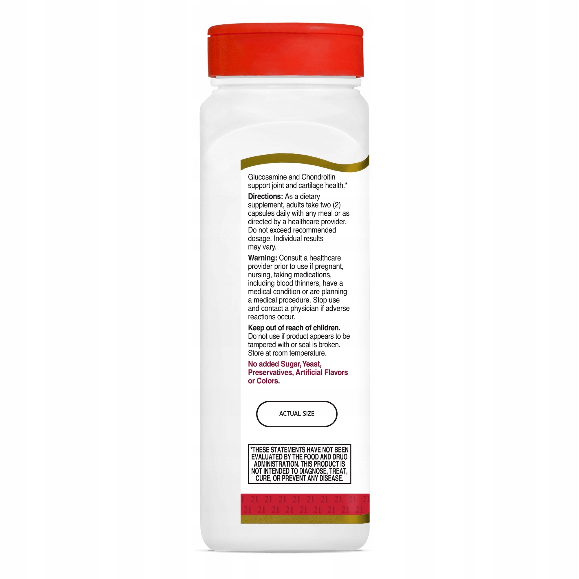 21st Century Glucosamine Chondroitin 250mg / 200mg - 120 Capsules Medical device no