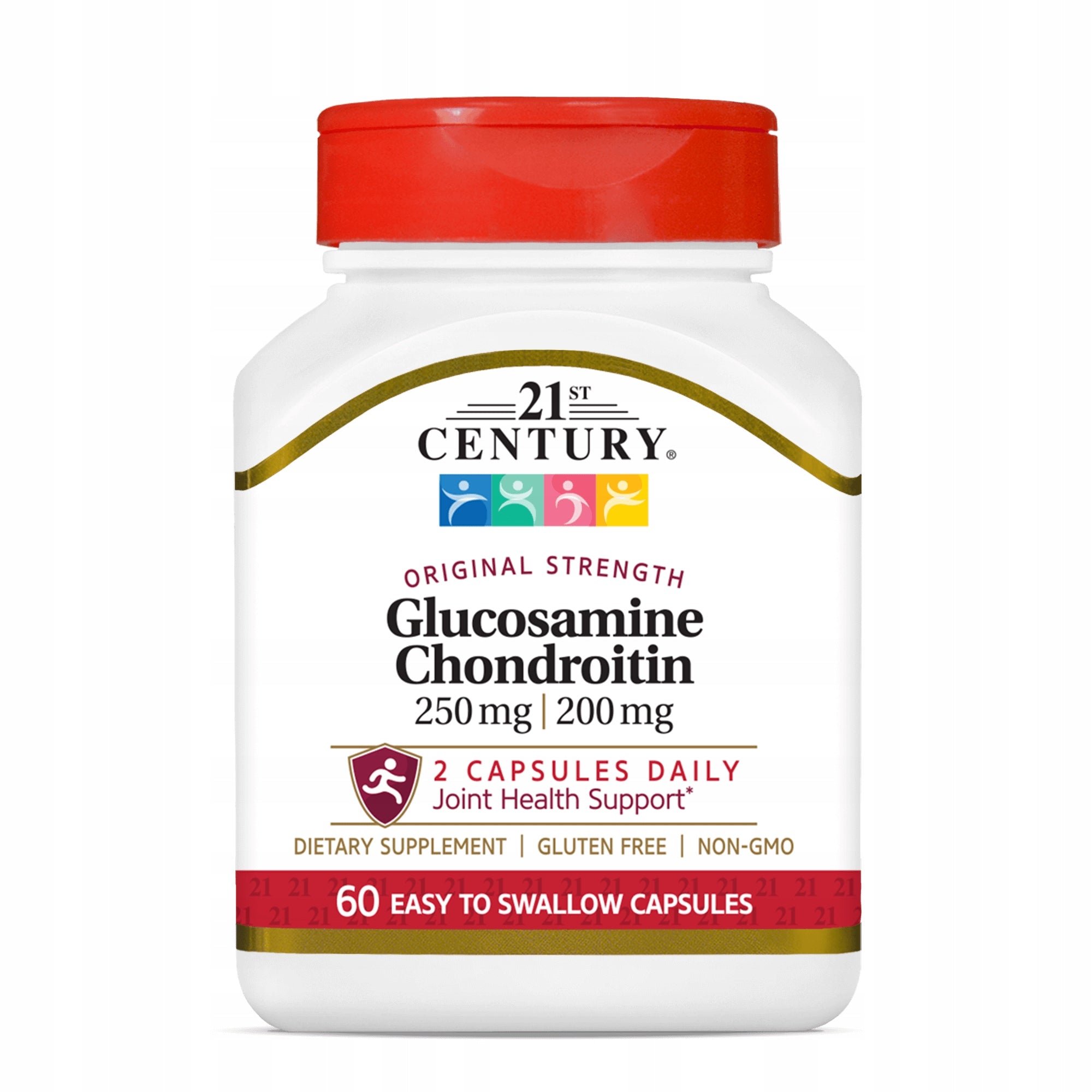 21st Century Glucosamine Chondroitin 250mg / 200mg - 60 Capsules