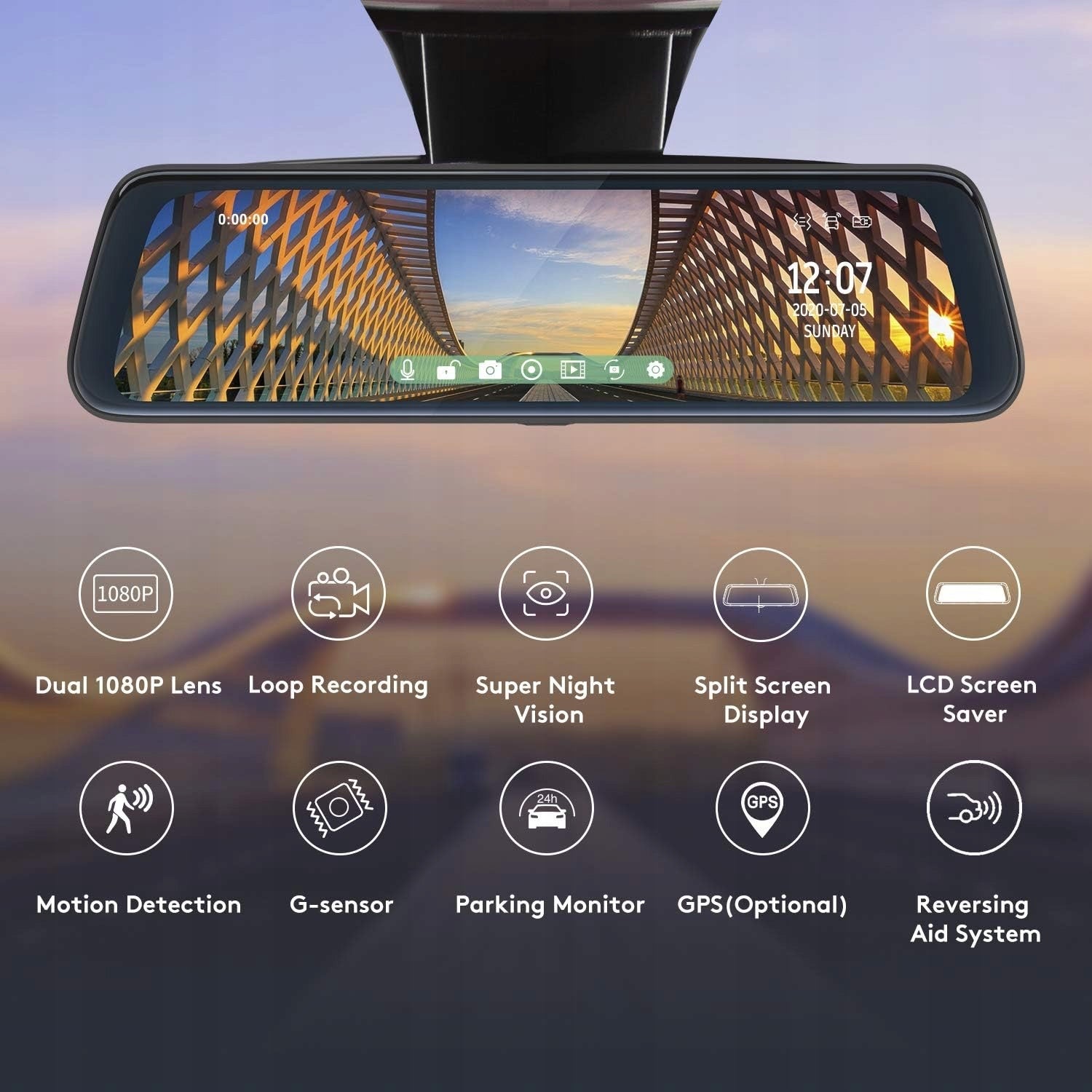 22.02.08 THIEYE DUAL CAR CAMERA FOR CAR FRONT REAR DASH Packaging status original