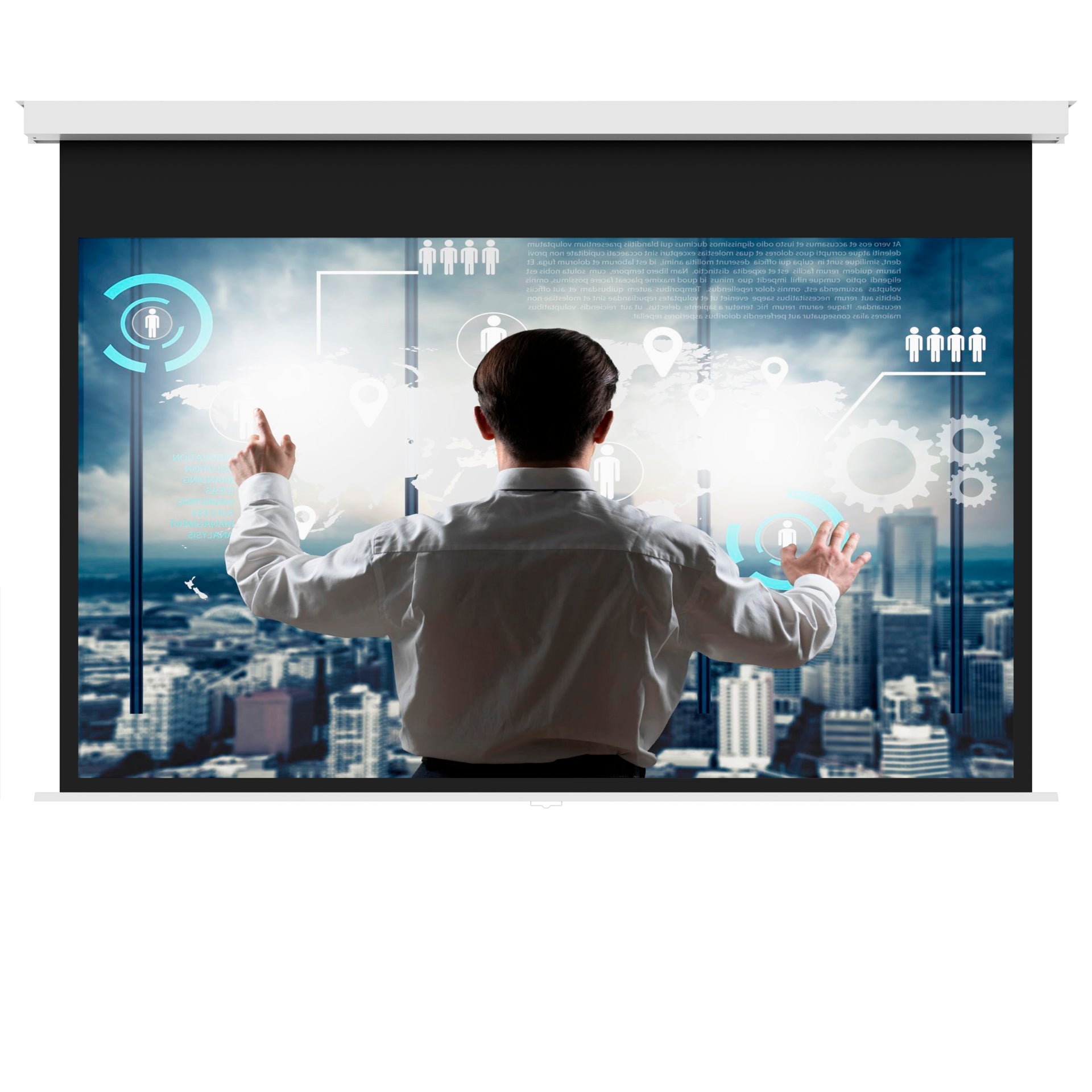220Cm 1:1 Matte White HD 3D WALL CEILING SCREEN