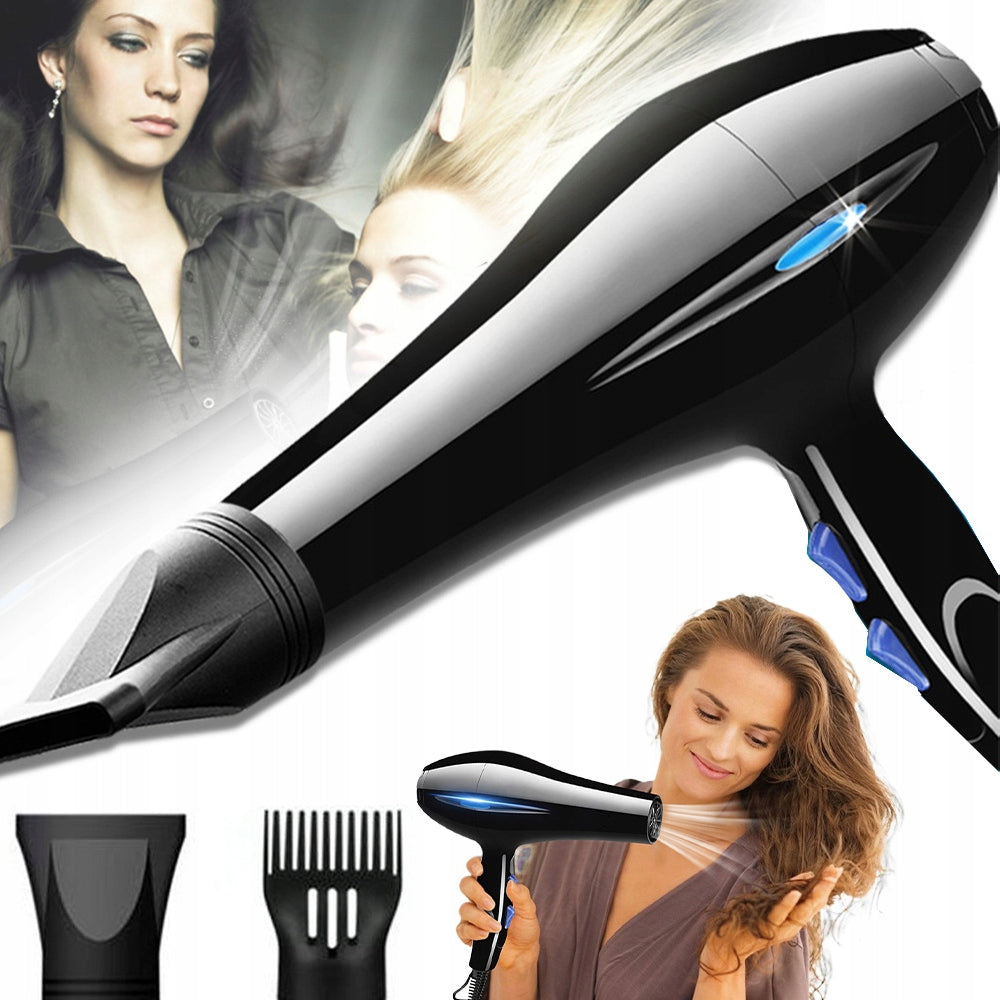 220V HAIR DRYER WITH COLD AND WARM AIR BLACK EU Packaging status original