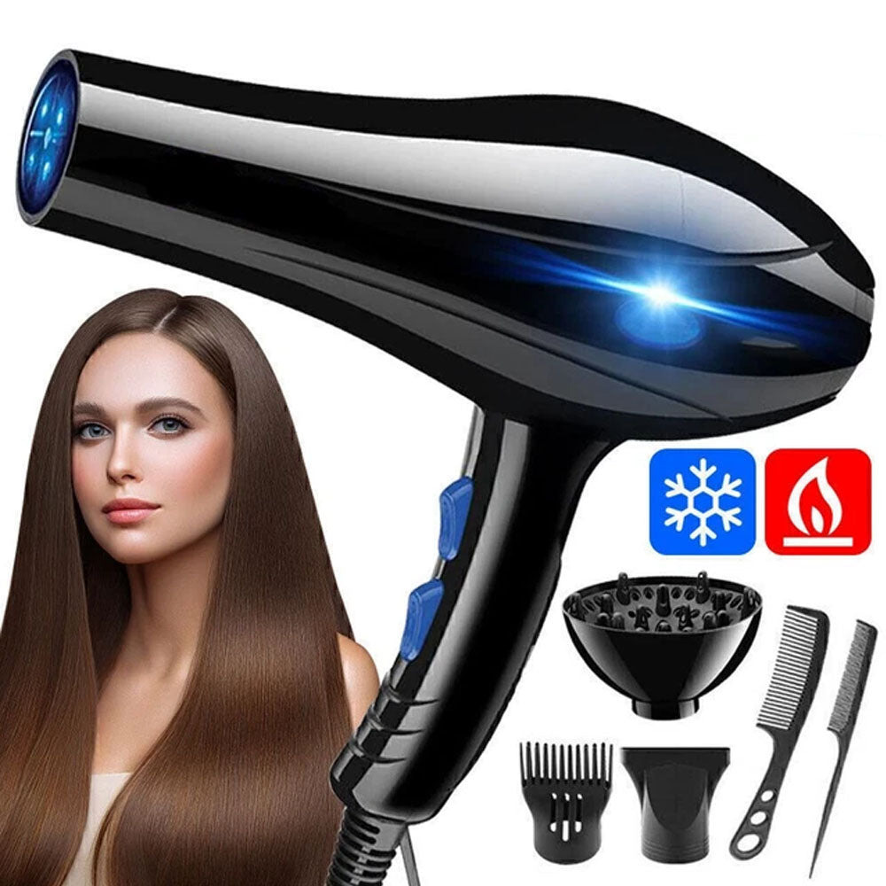 220V HAIR DRYER WITH COLD AND WARM AIR BLACK EU
