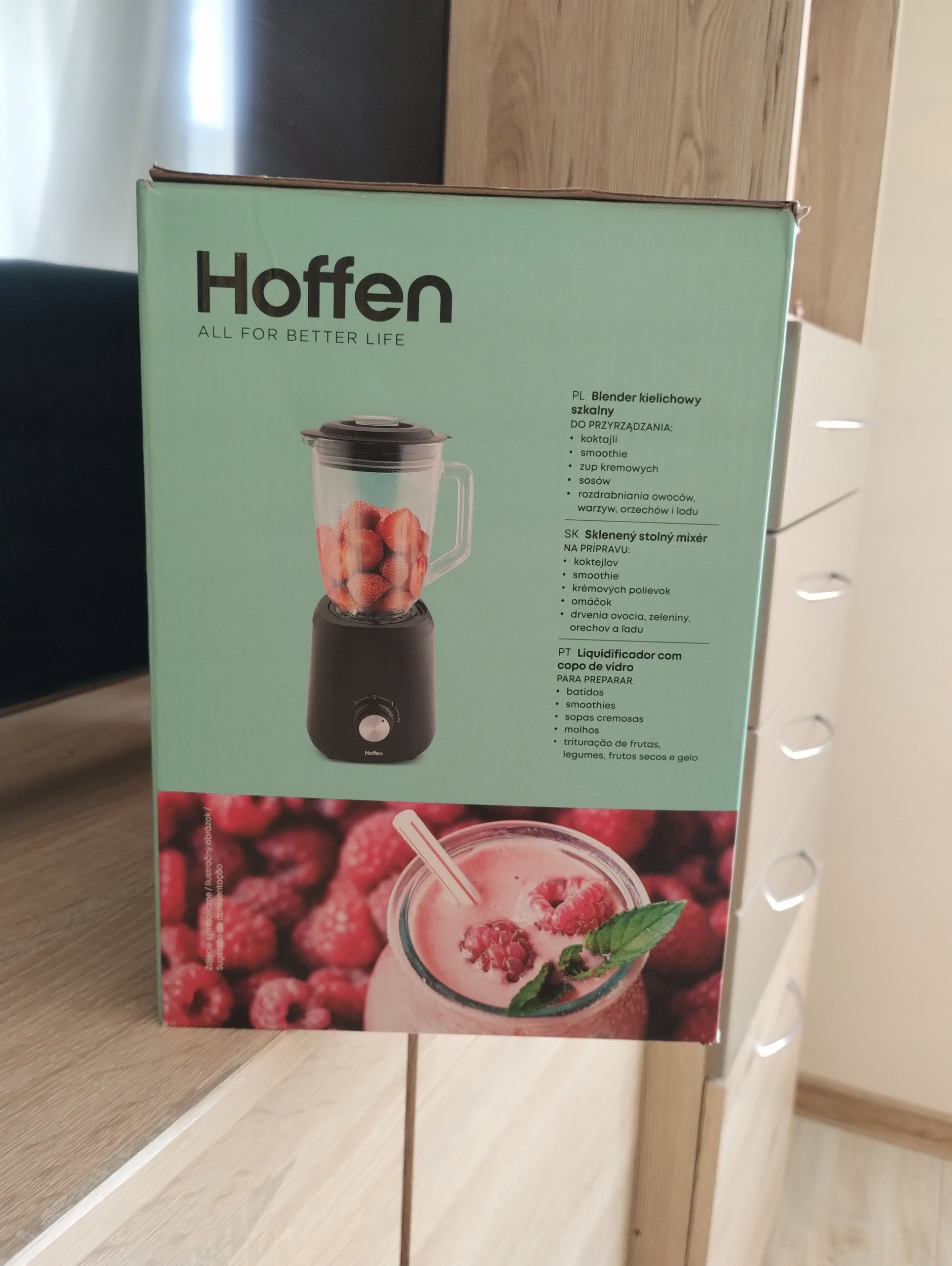 224 Cup blender Hoffen 5903151097224 600 W black Brand Hoffen