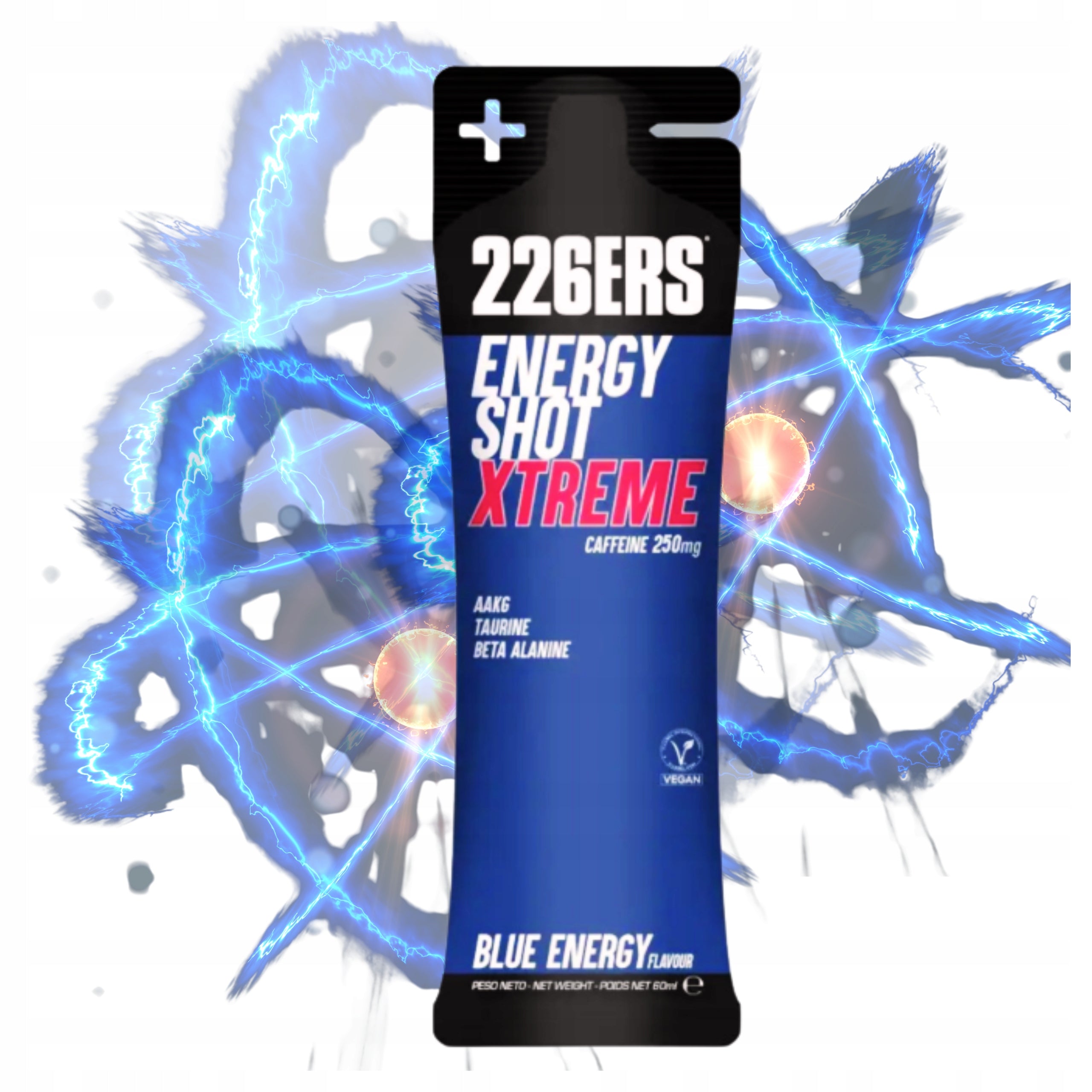 226ERS Energy Shot Stick 60ml Caffeine 250mg Blue Energy Pre-workout Packaging status original