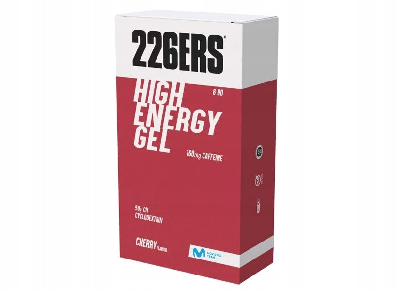 226ERS Gel High Energy Gel Pack 6x76g 456g High Carb Gel Box