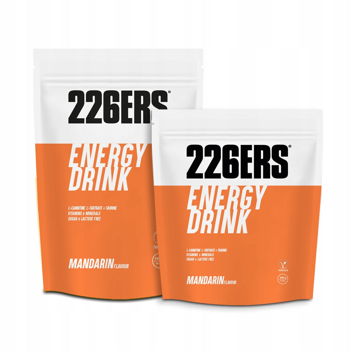 #226ers ENERGY DRINK MANDARINE - powder 0,5kg Brand 226ers