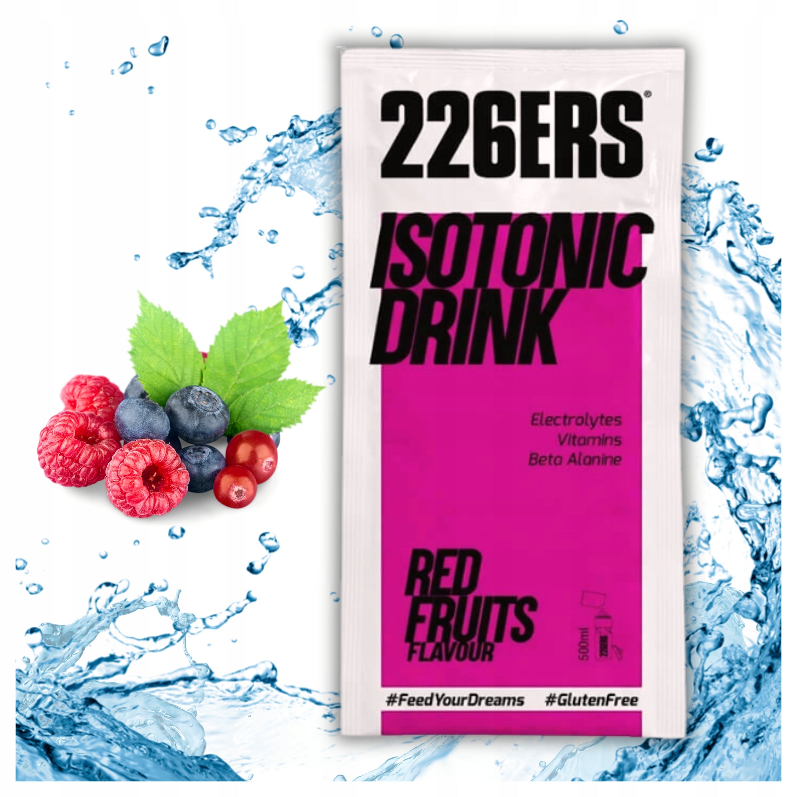 226ers Isotonic Drink Powder Hydration BCAA Fruit Red