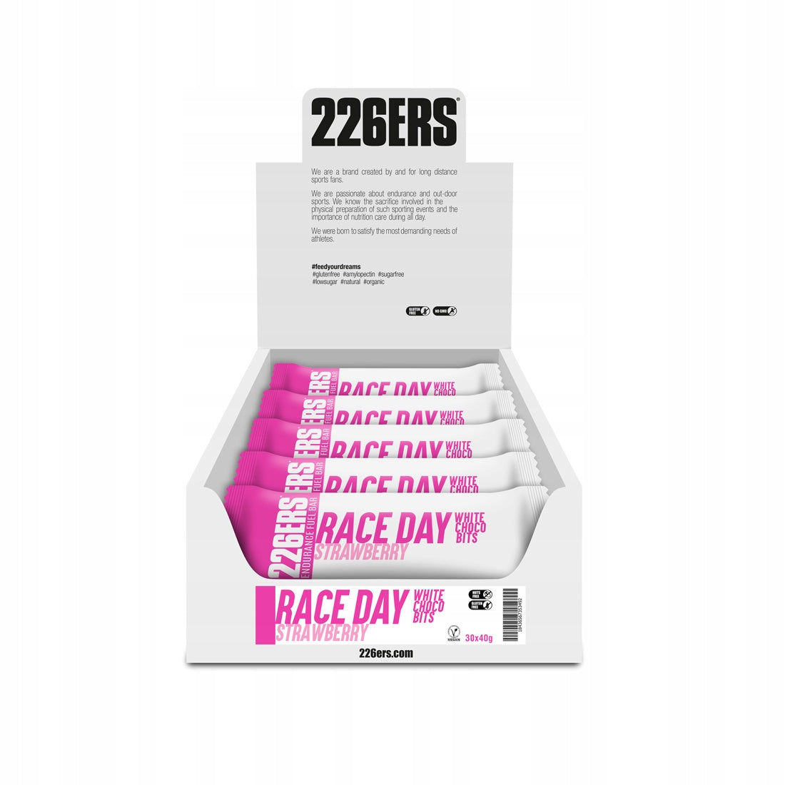 #226ers RACE DAY BAR CHOCO BITS STRAWBERRY - Energy Bar 40g Manufacturer code 5349