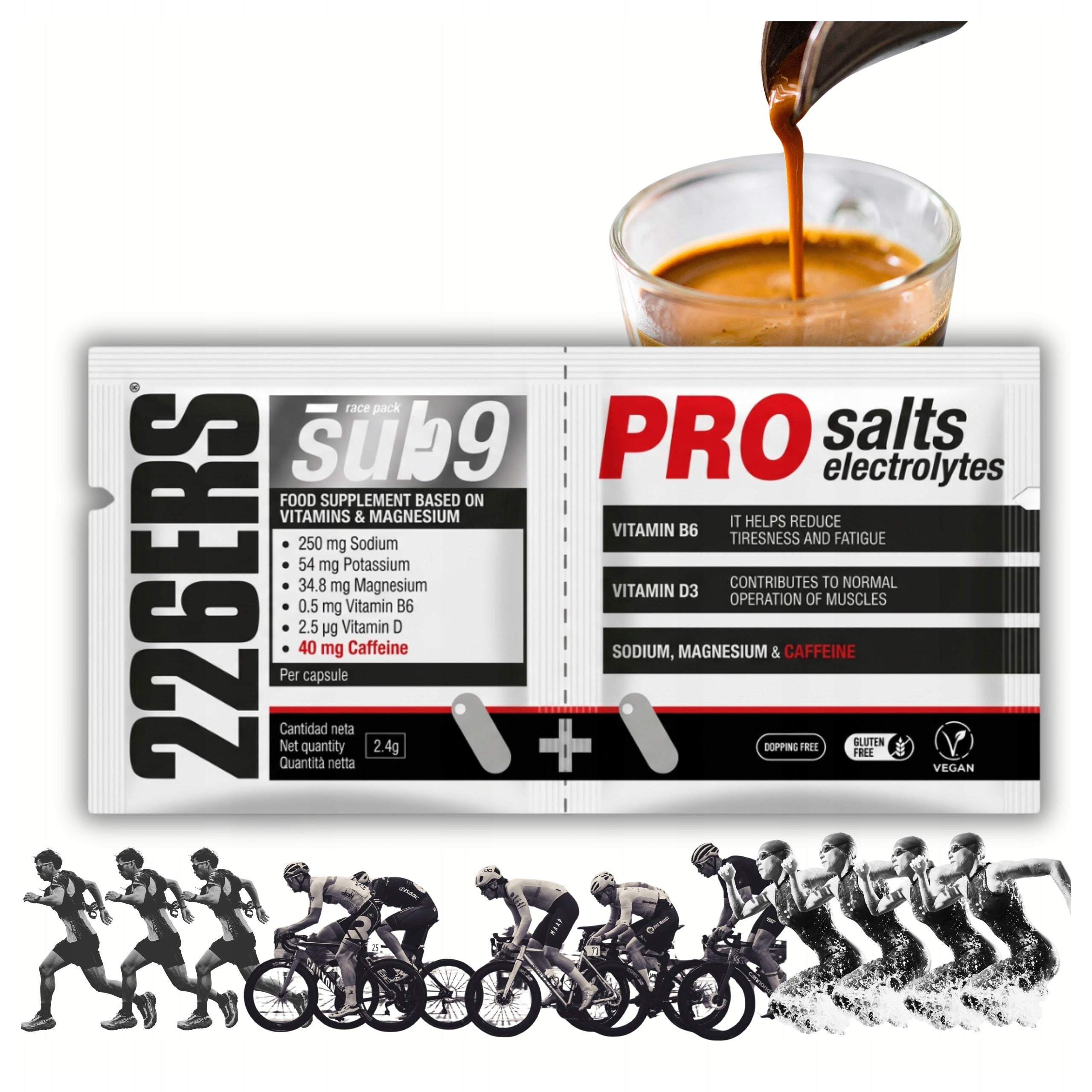 226ers SUB9 Pro Salts Electrolytes Duplo Caffeine Sole Electrolytes Shrinkage