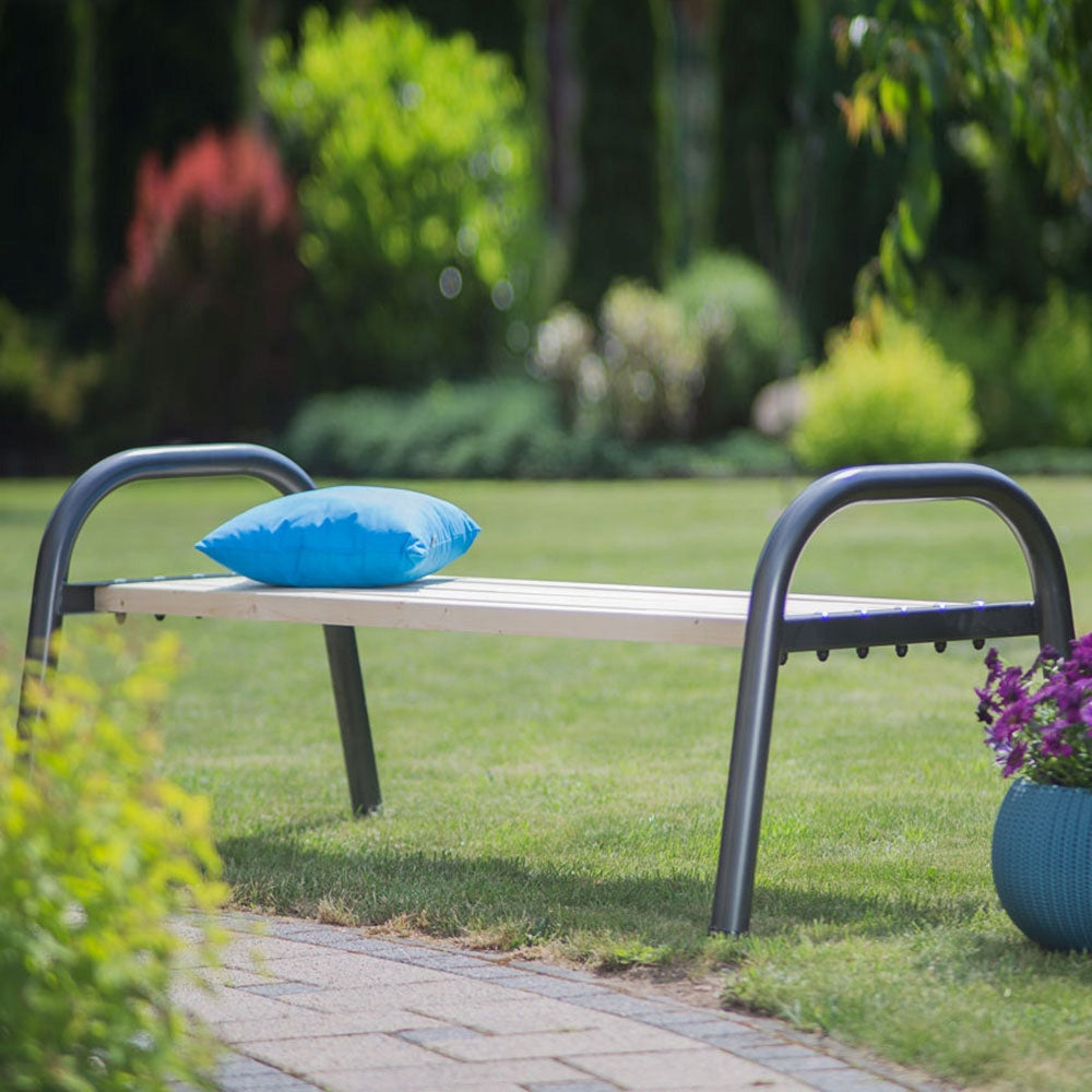 Bank Patio Park 162 cm, braun/grau 