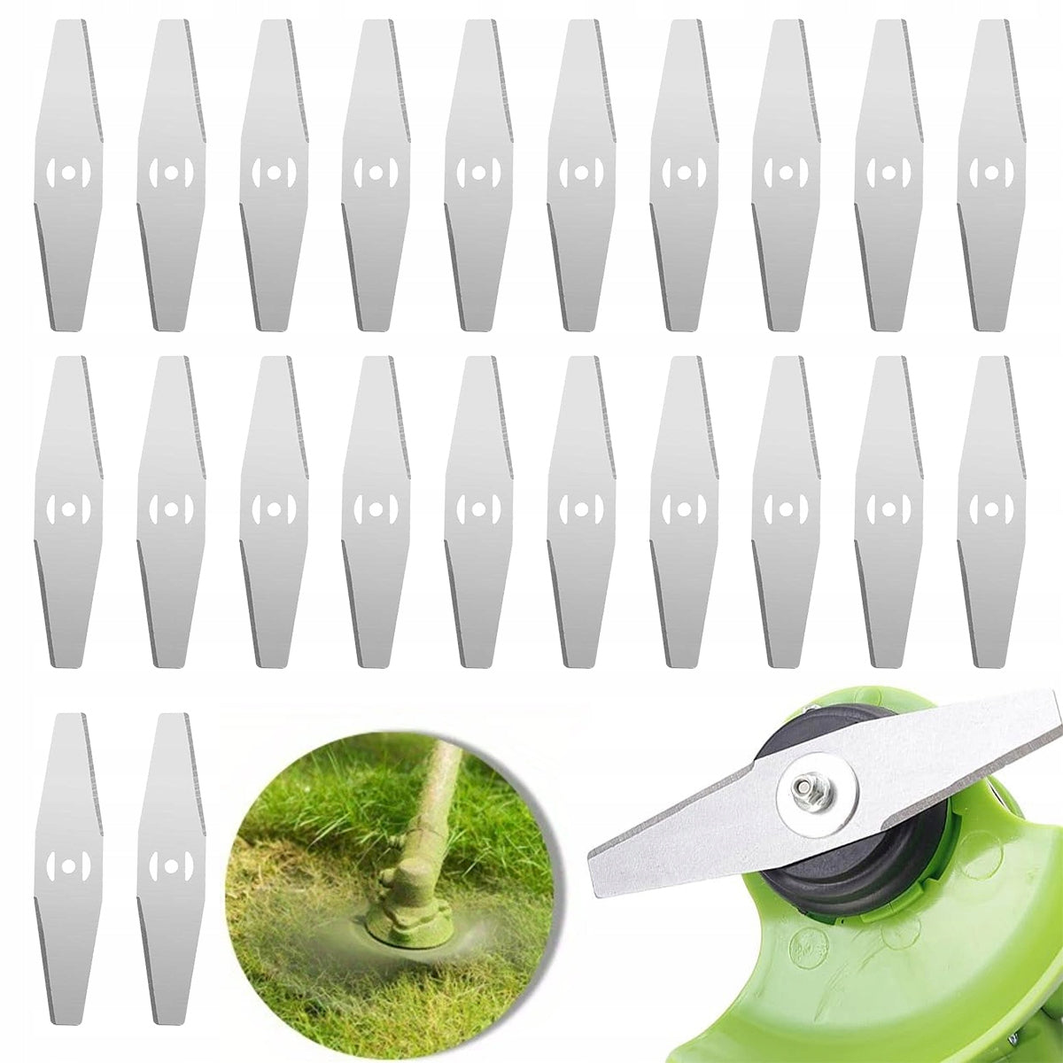 22pcs Metal Grass Trimmer Knives, Trimmer Accessories